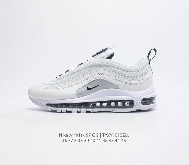 耐克nike休闲鞋 经典 气垫 Air Max 97 子弹气垫低帮运动鞋 Air Max 97 运动跑鞋以流线型鞋身和卓越科技为热爱运动的你造就全方位防护 强大