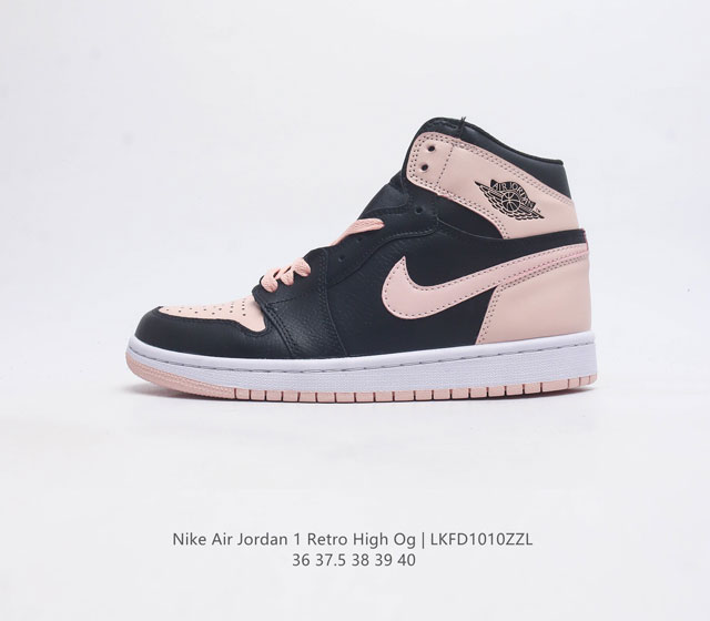 耐克 Nike Air Jordan 1 Retro High Og 乔丹一代篮球鞋复刻运动鞋 皮面高帮板鞋的设计灵感源自运动夹克 带你重温入选球队时刻 采用经