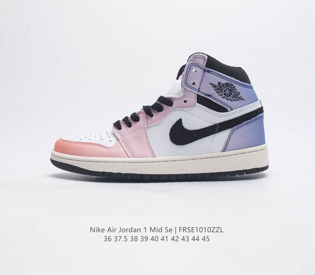 耐克 Nike Air Jordan 1 Mid 篮球鞋时尚轻盈板鞋aj1乔1运动鞋 乔丹一代 高帮复古休闲篮球鞋 Air Jordan 1 Mid 搭载内置a