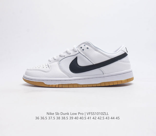 耐克nike Sb Dunk Low Pro 复古低帮休闲运动滑板板鞋 采用脚感柔软舒适zoomair气垫 有效吸收滑板等极限运动在落地时带来的冲击力 为街头运