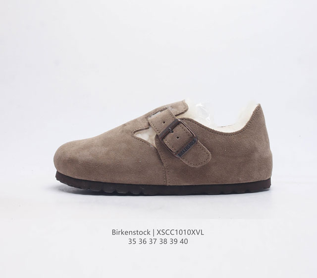 Birkenstock 勃肯 秋冬新款 加绒加厚板鞋 天鹅绒般的绒面革赋子休闲的经典外观 柔软的鞋床采用额外的泡沫缓冲层 提供额外的舒适感和全天支撑 全网独家首