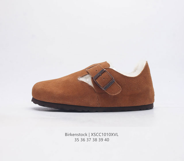 Birkenstock 勃肯 秋冬新款 加绒加厚板鞋 天鹅绒般的绒面革赋子休闲的经典外观 柔软的鞋床采用额外的泡沫缓冲层 提供额外的舒适感和全天支撑 全网独家首