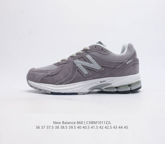 Nb 新百伦 New Balance Ml860 系列复古老爹风休闲运动慢跑 采用皮革拼接透气网眼织物鞋面#T-Beam大底提供足步弓支撑 保持步态稳定#后跟搭