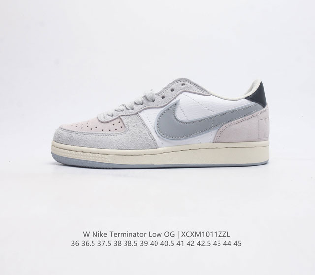 耐克 Nike Terminator Low 耐克终结者系列低帮滑板鞋 黄蓝密歇根 舒适 百搭 防滑耐磨复古板鞋 忠于原版 延续经典 采用耐穿舒适的利落皮革 助