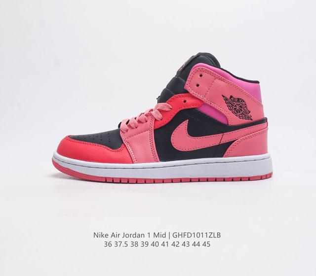 耐克 Nike Air Jordan 1 Mid 篮球鞋时尚轻盈板鞋aj1乔1运动鞋 乔丹一代 中帮复古休闲篮球鞋 Air Jordan 1 Mid 搭载内置a