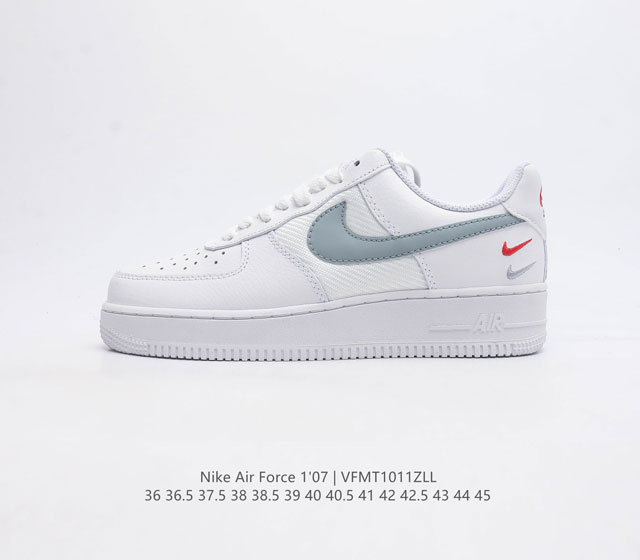 耐克 Nike Air Force 1 07 空军一号 Af 1 低帮百搭休闲运动板鞋 柔软 弹性十足的缓震性能和出色的中底设计 横跨复古与现代的外型结合 造就