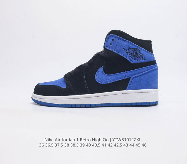 耐克 Nike Air Jordan 1 Retro High Og 乔丹一代 Aj1 Aj1代 乔1代 乔丹1 篮球鞋复刻运动鞋 皮面高帮板鞋的设计灵感源自运