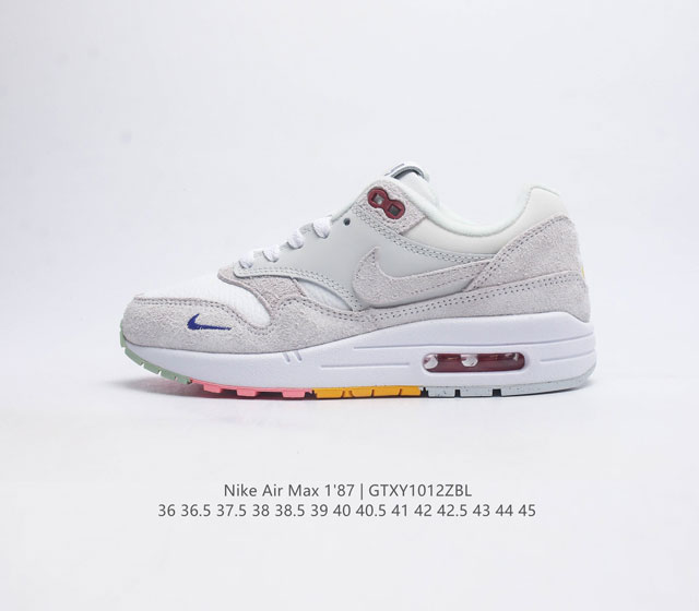 公司级 耐克 Nike 男女鞋新款air Max 1 87 Qs 复刻运动鞋气垫减震跑步鞋 Nike Air Max 1 87 Qs 运动鞋从法国建筑中汲取设计