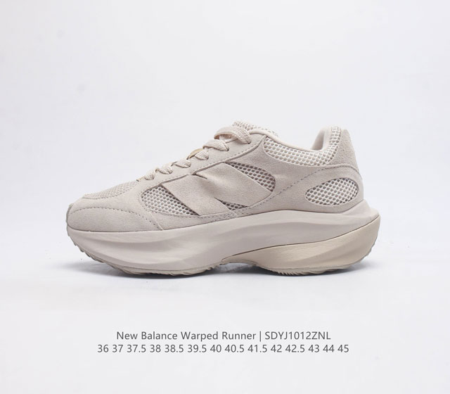 椰香扑鼻new Balance Warped Runner新款老爹鞋复古运动跑步鞋 Beam大底提供足步弓支撑 解构皮革 用猪巴革拼接透气网眼 后跟搭载外露缓震