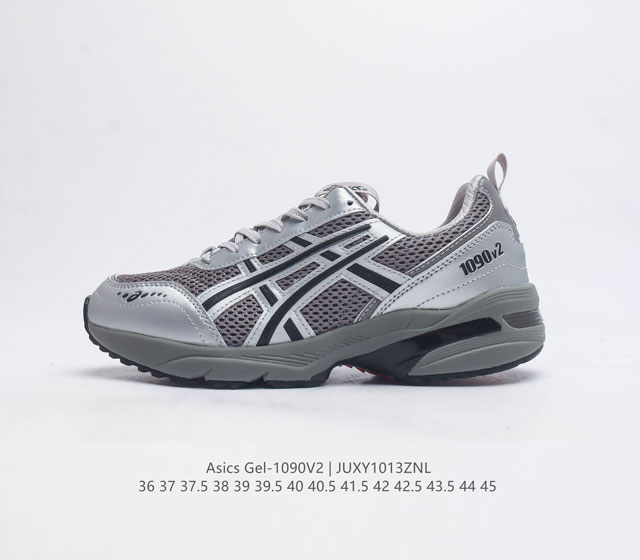 亚瑟士 Asics Tiger Gel-1090V2系列 采用环保太空革透气配合部分网眼布鞋面材质 全新轻量eva发泡缓震中底#外置特殊防滑耐磨橡胶底片 货号