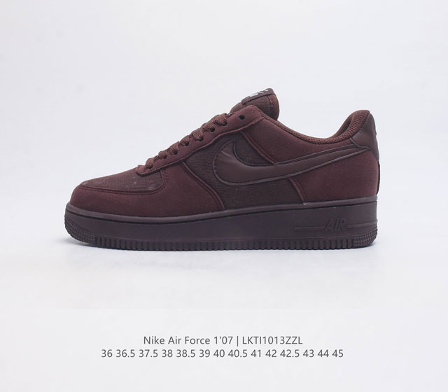 耐克 Nike Air Force 1 07 空军一号 Af 1 低帮百搭休闲运动板鞋 柔软 弹性十足的缓震性能和出色的中底设计 横跨复古与现代的外型结合 造就