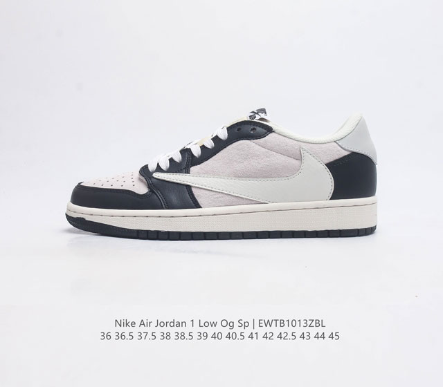 耐克运动鞋 Nike Air Jordan 1 Low Og S 倒勾 低帮篮球鞋 Aj1 乔丹1代 Aj1 乔1 反向脚趾复古运动鞋 亮点之处在于鞋侧的倒置