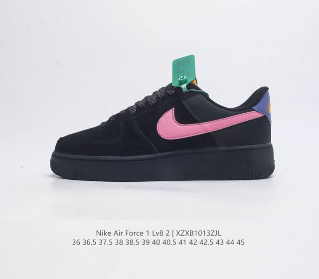 耐克男女鞋 Nike Air Force 1 07 Lv8 空军一号运动鞋 Af1 时尚休闲篮球板鞋 设计灵感源自摔跤运动 助你发挥天赋 震撼全场 华丽设计搭配