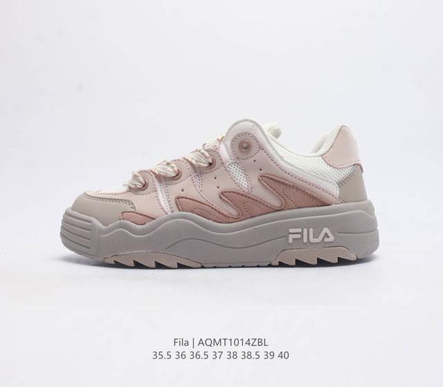 斐乐 女鞋 Fila Fusion 意大利百年经典运动品牌 网红单品 小红书推荐爆款 Fila斐乐火星鞋新款厚底增高板鞋 复古百搭运动鞋斐乐潮牌文化篮球鞋 街头