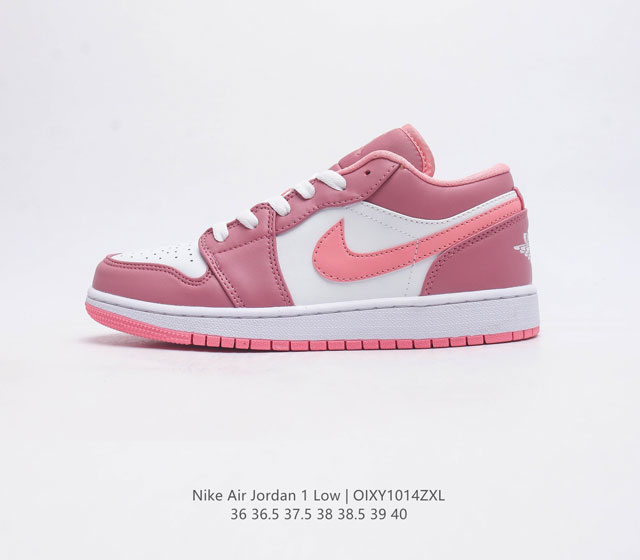 耐克 乔丹air Jordan 1 Low Aj1 乔1 乔丹1代aj1 低帮复古文化休闲运动篮球鞋 从1985 年面世的元年款汲取设计灵感 采用简洁大方的经典