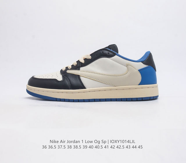 耐克运动鞋 Nike Air Jordan 1 Low Og S 倒勾 低帮篮球鞋 Aj1 乔丹1代 Aj1 乔1 反向脚趾复古运动鞋 亮点之处在于鞋侧的倒置