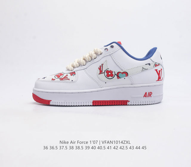 耐克 Nike Air Force 1 07 空军一号 Af1 Af1 男女子运动鞋复古篮球鞋 巧妙结合复古美学和新潮魅力 旨在致敬 40 年来风靡世界的元年款