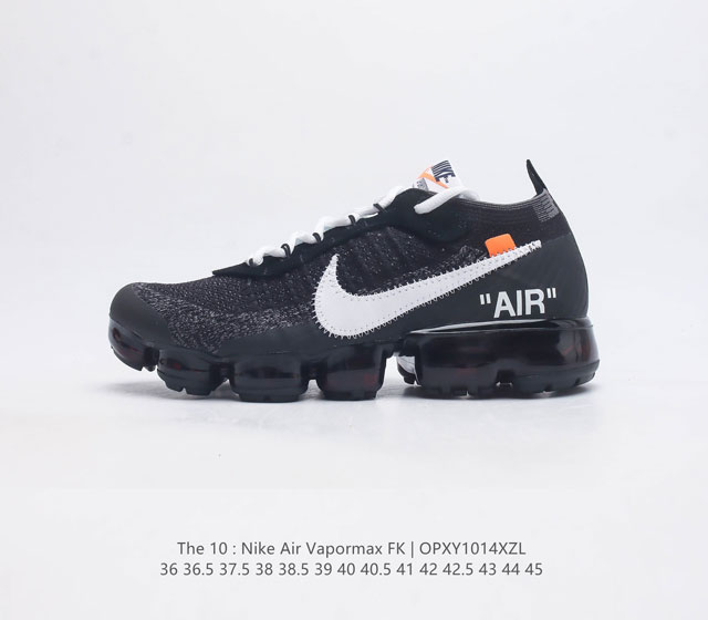 公司级 耐克 Nike Air Vapormax Fk 全掌缓震气垫跑鞋时尚运动鞋 采用弹力十足的 Flyknit 材料 轻盈透气 易于穿搭 搭配柔软鞋口 勾勒