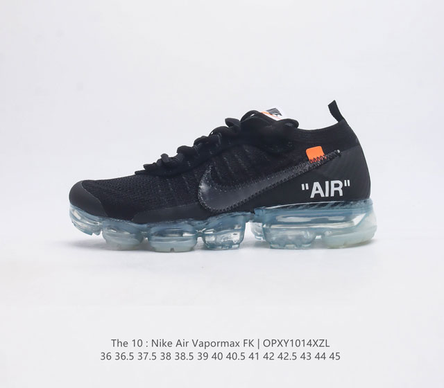 公司级 耐克 Nike Air Vapormax Fk 全掌缓震气垫跑鞋时尚运动鞋 采用弹力十足的 Flyknit 材料 轻盈透气 易于穿搭 搭配柔软鞋口 勾勒