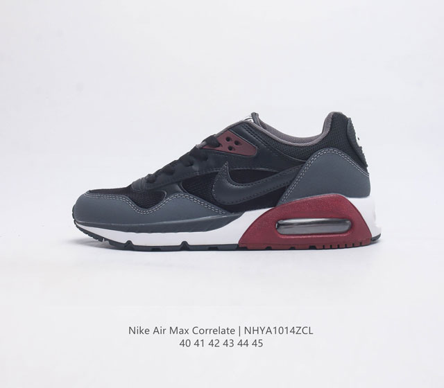 耐克 Nike Air Max Correlate 气垫缓震耐磨运动鞋时尚潮流休闲透气跑步鞋 选用网眼鞋面 脚感舒适透气 鞋舌 鞋侧及后跟处饰有品牌标识 简约大