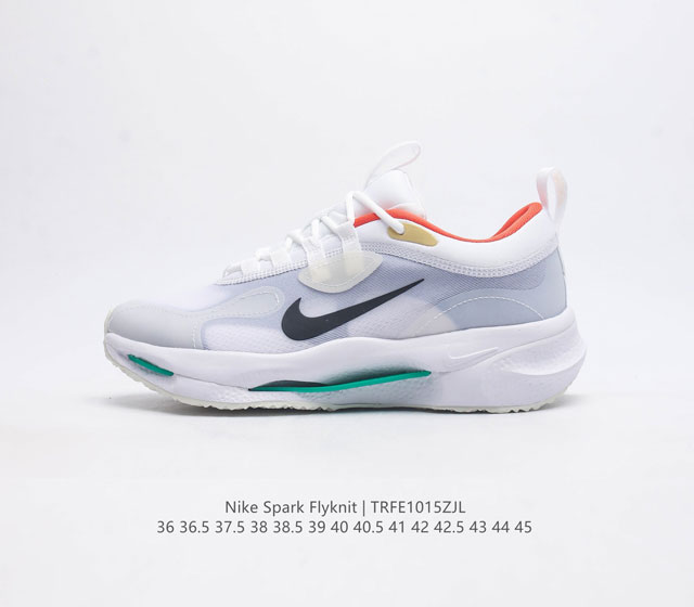 Nike耐克 Spark Flyknit男女同款缓震耐磨舒适运动休闲跑步鞋低帮休闲编织跑步鞋 全新科技 超舒适高颜值跑鞋 此款nike Spark Flykni