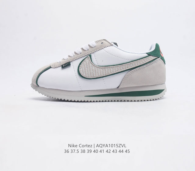 Nike Classic Cortez 全新配色 经典阿甘休闲跑步鞋 纯粹而执着的精神 使得cortez种在了一代人的心里 无论是否喜欢它复古的鞋型 一双nik