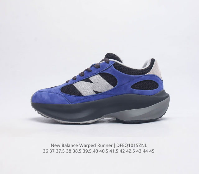 椰香扑鼻new Balance Warped Runner新款老爹鞋复古运动跑步鞋 Beam大底提供足步弓支撑 解构皮革 用猪巴革拼接透气网眼 后跟搭载外露缓震