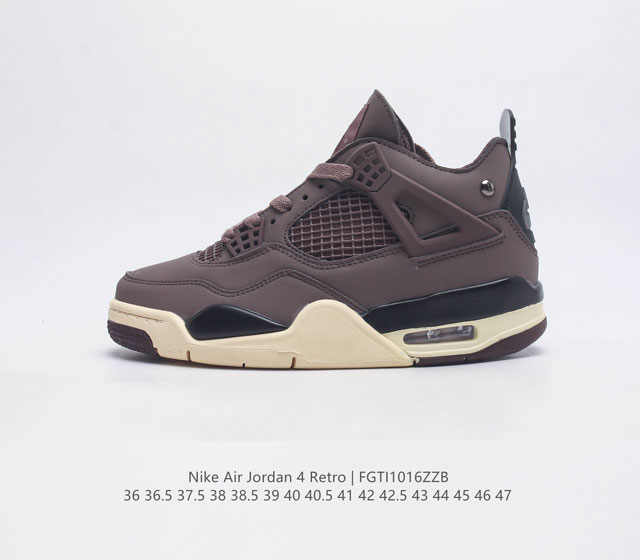 耐克 Nike Air Jordan 4 Retro Og迈克尔 乔丹aj4代 Aj4 乔4 乔丹4代 中帮复古休闲运动文化篮球鞋 秉承轻量化的速度型篮球鞋设计