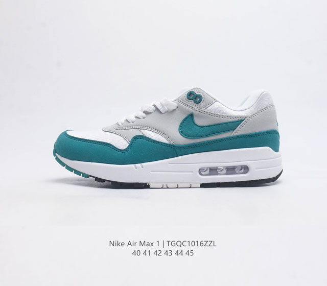 耐克 Nike Air Max 1 初代复古气垫慢跑鞋 男士运动鞋 由tinker Hatfeld和mark Parker在1987年设计 灵感来自于巴黎蓬皮杜