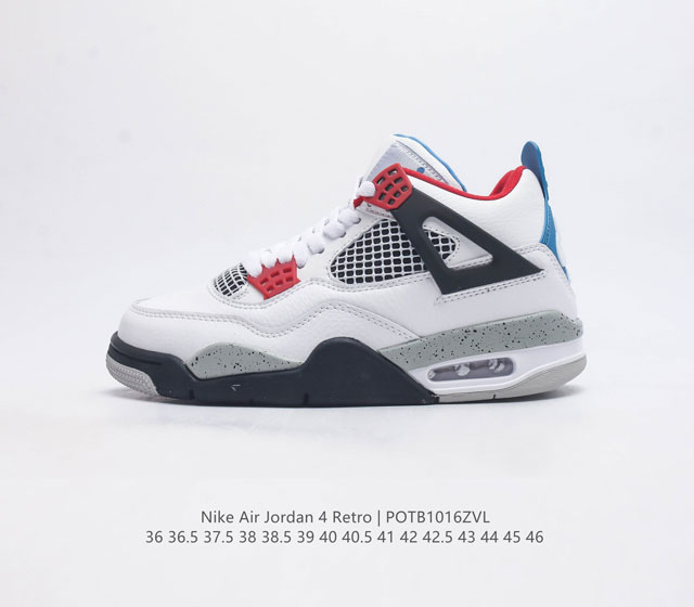 耐克 Nike Air Jordan 4 Retro Og迈克尔 乔丹aj4代 Aj4 乔4 乔丹4代 中帮复古休闲运动文化篮球鞋 秉承轻量化的速度型篮球鞋设计