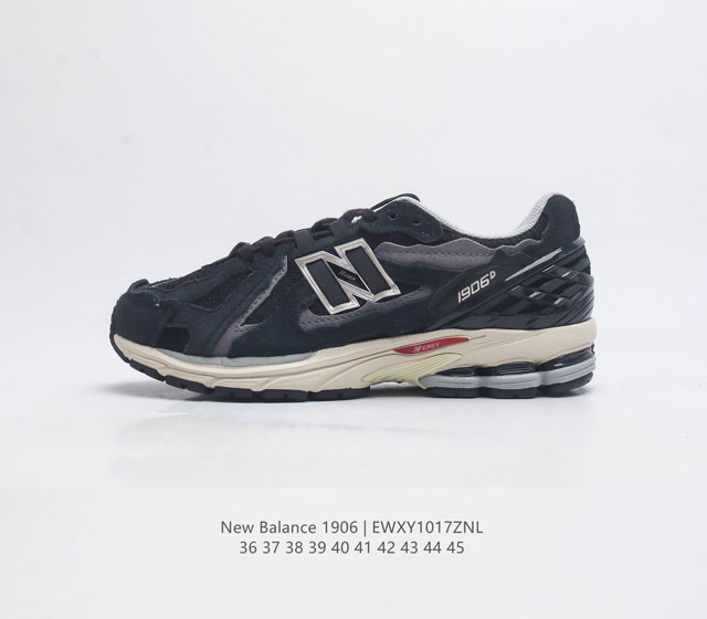 新百伦 男女运动鞋 New Balance M1906系列慢跑鞋 复古单品宝藏老爹鞋款 作为nb最经典的档案鞋型之一 与2002一样 1906有着nb最成熟的技