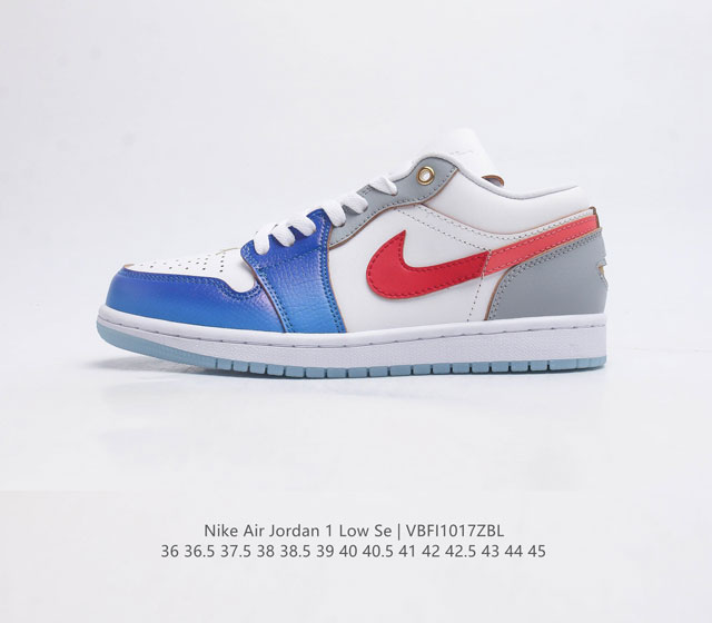 耐克 乔丹air Jordan 1 Low Aj1 乔1 低帮复古文化休闲运动篮球鞋 从1985 年面世的元年款汲取设计灵感 采用简洁大方的经典外观 熟悉中带一