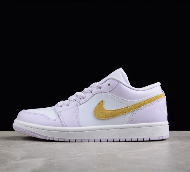 Cj版纯原 Air Jordan 1 Low Barely Grape Aj1 乔1浅紫色 低帮文化休闲板鞋 Dc077 01 尺码 3 36 3 3 38