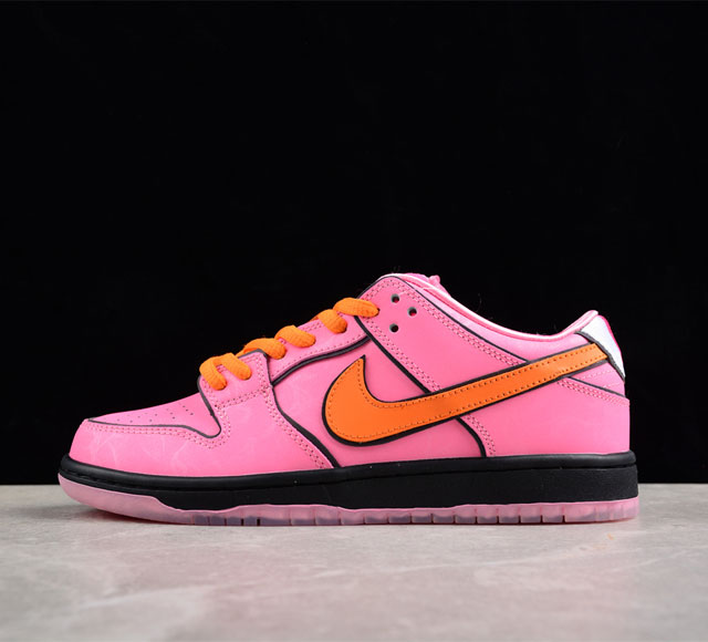 性价版 The Powerpuff Girls X Nk Sb Dunk Low 飞天小女警联名款 低帮休闲板鞋 Fd2631- 尺码 36 3 3 38 3