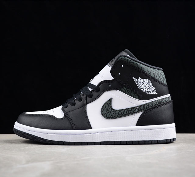 Cj版纯原 Air Jordan 1 Mid Aj1 乔1全黑爆裂纹 中帮文化休闲板鞋 Fb991 01 尺码 40 40 5 41 42 4 43 44 4