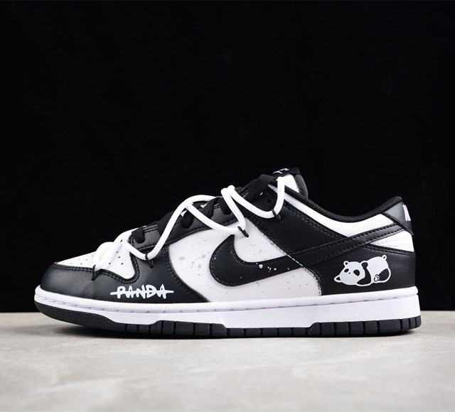 Nk Dunk Low Panda 黑白熊猫 定制版解构绑带休闲板鞋 Cw1 - 尺码 36 3 3 38 3 39 40 40 5 41 42 4 43