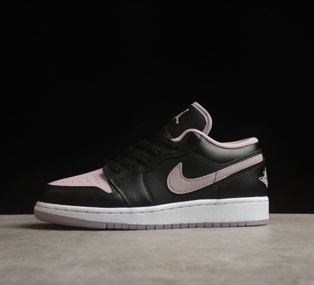 Cj版纯原 Air Jordan 1 Low Aj1 乔1黑粉 低帮文化休闲板鞋 Dv13 1 拒绝公底 立体鞋型 细节完美 高清洁度 购置公司同步原材料 原汁