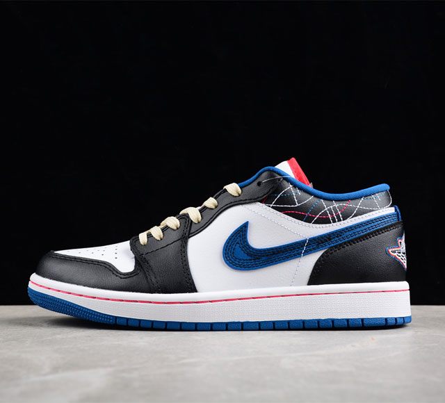 Cj版纯原 Air Jordan 1 Low Se Aj1 乔1蓝黑刺子绣风格 低帮文化休闲板鞋 Fv3622-141 尺码 40 40 5 41 42 4 4