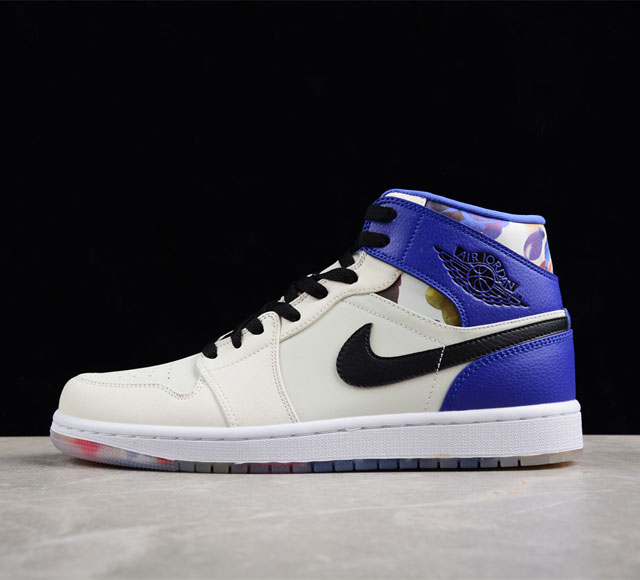 Nk Air Jordan 1 Mid Flower Garden Aj1 乔1情人节特别款 花语挚爱 中邦休闲板鞋 Fd4 -101 尺码 36 3 3