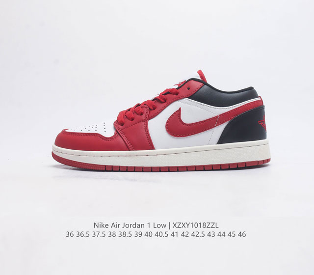 耐克 乔丹air Jordan 1 Low Aj1 乔1 乔丹1代aj1 低帮复古文化休闲运动篮球鞋 从1985 年面世的元年款汲取设计灵感 采用简洁大方的经典