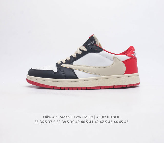 耐克 乔丹air Jordan 1 Low Aj1 乔1 乔丹1代aj1 低帮倒钩 复古文化休闲运动篮球鞋 从1985 年面世的元年款汲取设计灵感 采用简洁大方