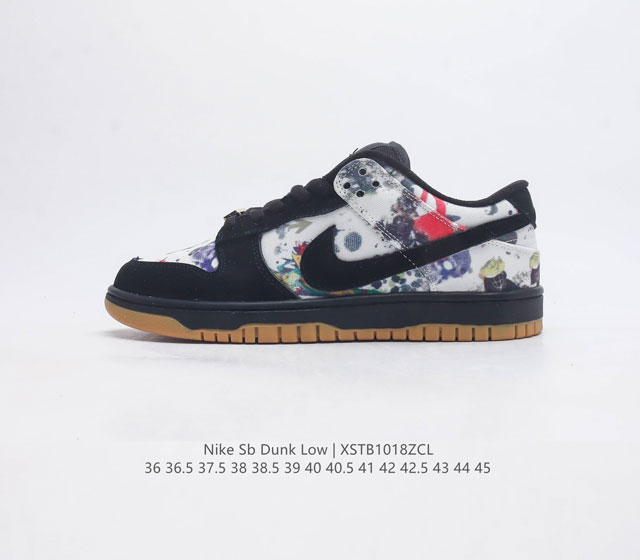 耐克nike Dunk Low 板鞋 Sb系列经典百搭休闲运动板鞋加厚鞋舌的填充 使舒适性大大提升 同时也更方便穿脱中底部分则加入了脚感柔软舒适zoomair气