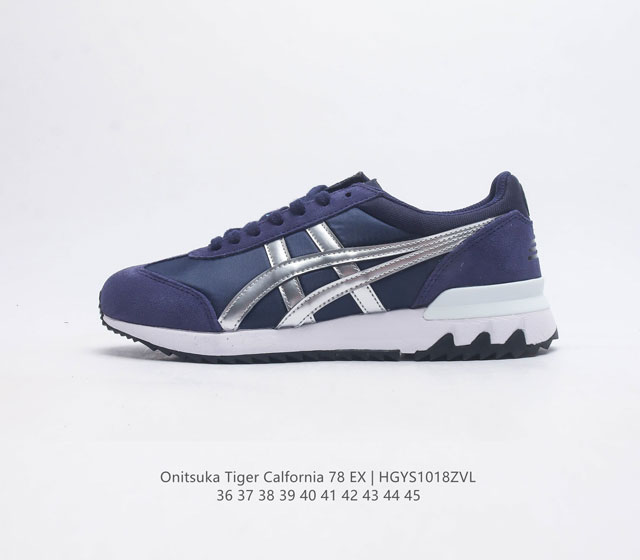 Onitsuka Tiger鬼塚虎运动休闲鞋舒适慢跑男鞋california 78 Ex 中性男 女运动鞋 1978 年 人们对健身和慢跑的新兴趣席卷全国 始于