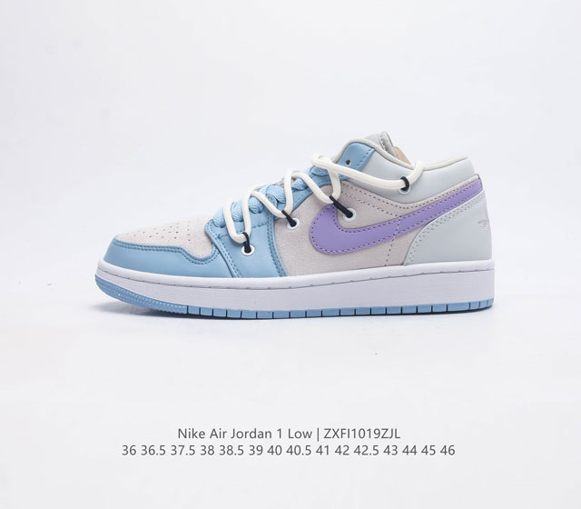 耐克 Nike Air Jordan1 Low Aj1乔丹一代 Aj1 乔1 乔丹1代 解构绑带 低帮经典复古文化休闲运动篮球鞋 原鞋开模 拒绝公底 购置原厂同