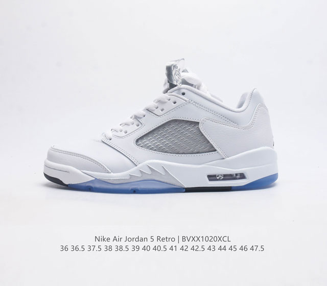 耐克nike Air Jordan Retro 5 Low 乔丹aj5代低帮复古休闲文化篮球鞋 大厂批次 乔丹篮球鞋系列 鞋身整体以大面积麂皮材质打造 鞋底也使