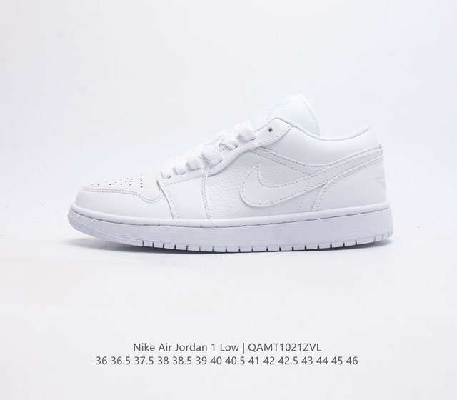 耐克 乔丹air Jordan 1 Low Aj1 乔1 乔丹1代aj1 低帮复古文化休闲运动篮球鞋 从1985 年面世的元年款汲取设计灵感 采用简洁大方的经典