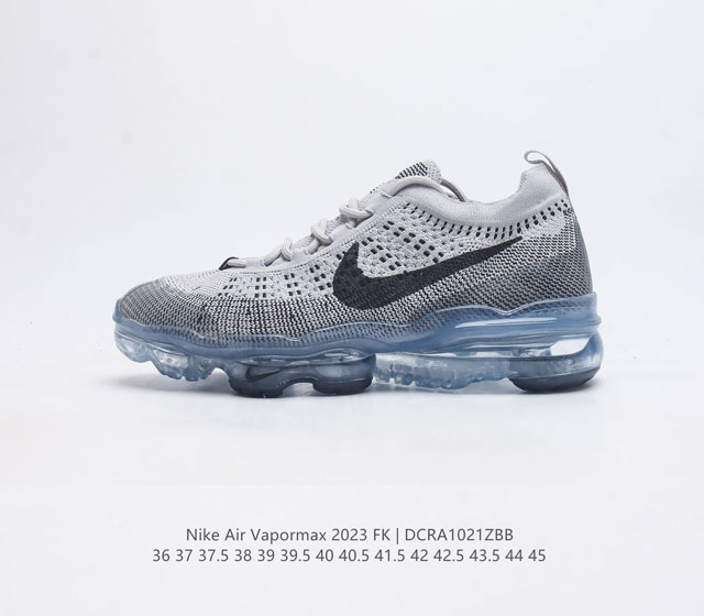 公司级 耐克 男女鞋 Nike Air Vapormax2023 Fk Flyknit 运动鞋全掌长气垫 缓震跑步鞋 打孔鞋垫透气出众 可抽出来详细查看 弹性