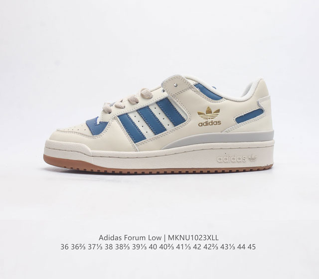 公司级 Adidas 阿迪达斯 正品三叶草 Forum Low 男女运动鞋 摩登演绎篮球风的经典鞋 英文的 Forum 是进行表达的场所 在这里 可以释放自己的