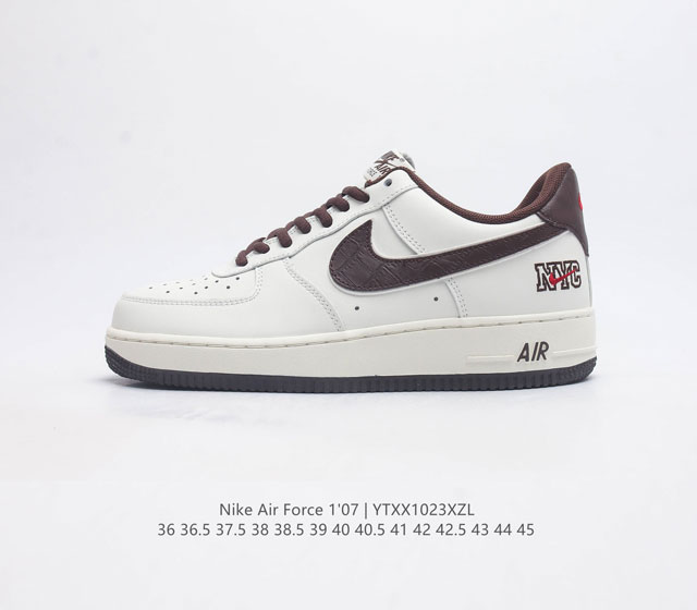 耐克nike Air Force 1 Low 空军一号 Af1 低帮百搭休闲运动板鞋 柔软 弹性十足的缓震性能和出色的中底设计 横跨复古与现代的外型结合 造就出