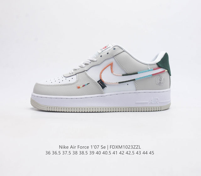 耐克nike Air Force 1 Low 空军一号 Af1 低帮百搭休闲运动板鞋 柔软 弹性十足的缓震性能和出色的中底设计 横跨复古与现代的外型结合 造就出